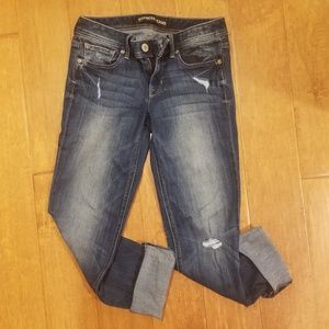 Express Cropped Skinny Low-Rise Size 4 jeans